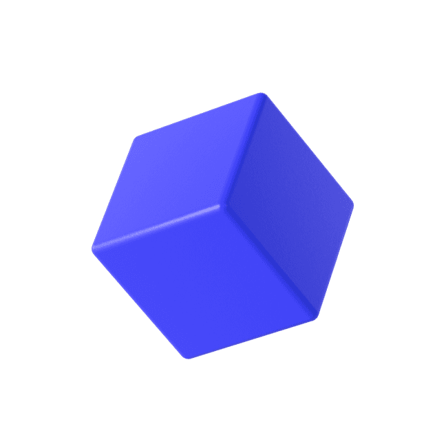 blue cube